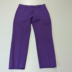 Theory Size 0 Purple Cropped Wool Pants